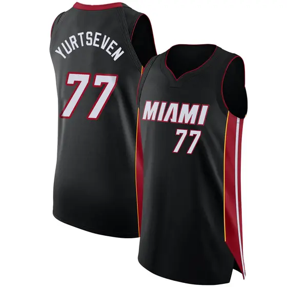Youth Omer Yurtseven Miami Heat Nike Authentic Black Jersey - Icon Edition