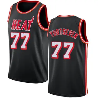 Youth Omer Yurtseven Miami Heat Nike Swingman Black Fashion Hardwood Classics Jersey